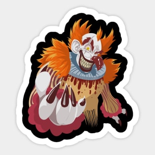 Cuddles the Halloween Clown Sticker